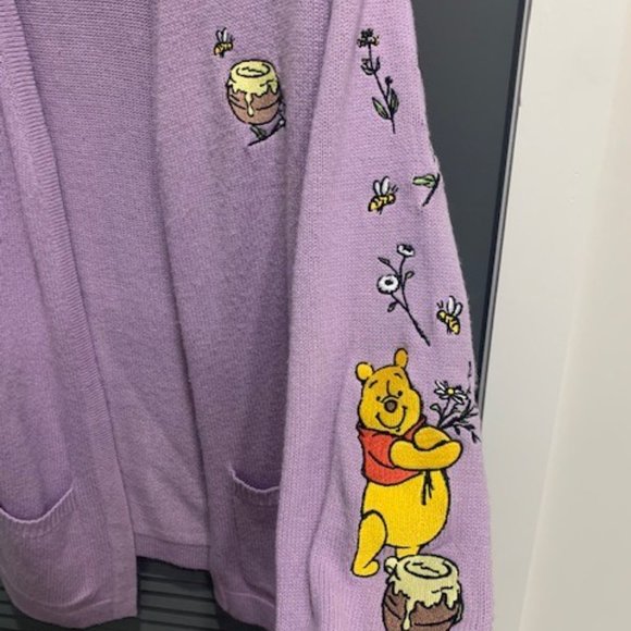 Winnie the Pooh Cardigan oversized embroidered hunny pot - Picture 3 of 6